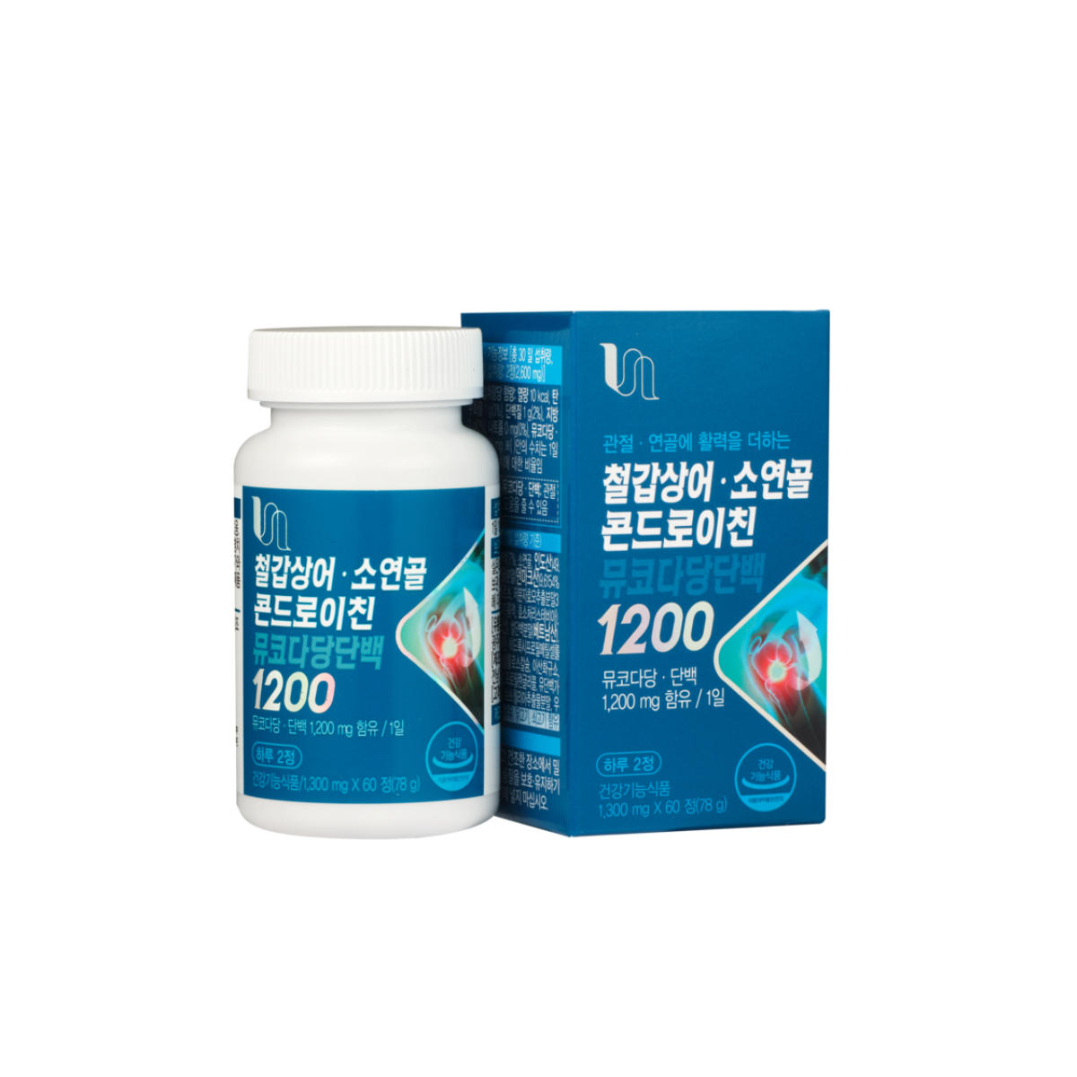 【Vitamin House】 チョウザメ・牛軟骨 コンドロイチン ムコ多糖タンパク 1200（60錠）